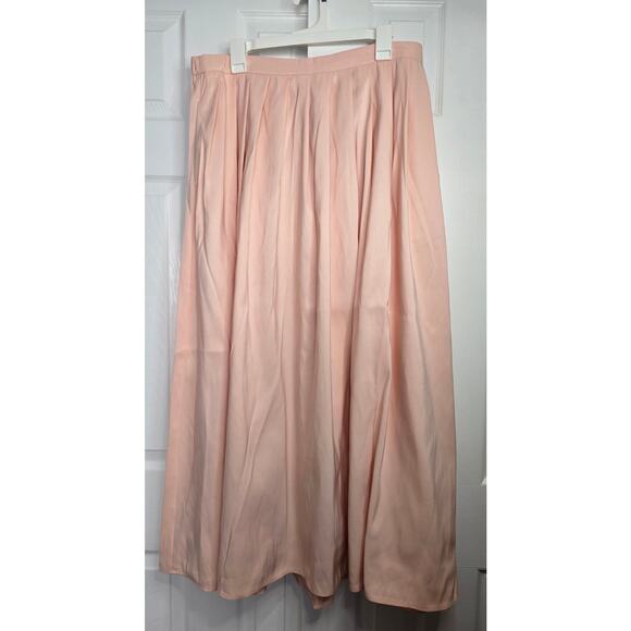 A New Day Women's Pleated A-Line Maxi Skirt Peach- Size XXL - Picture 1 of 5
